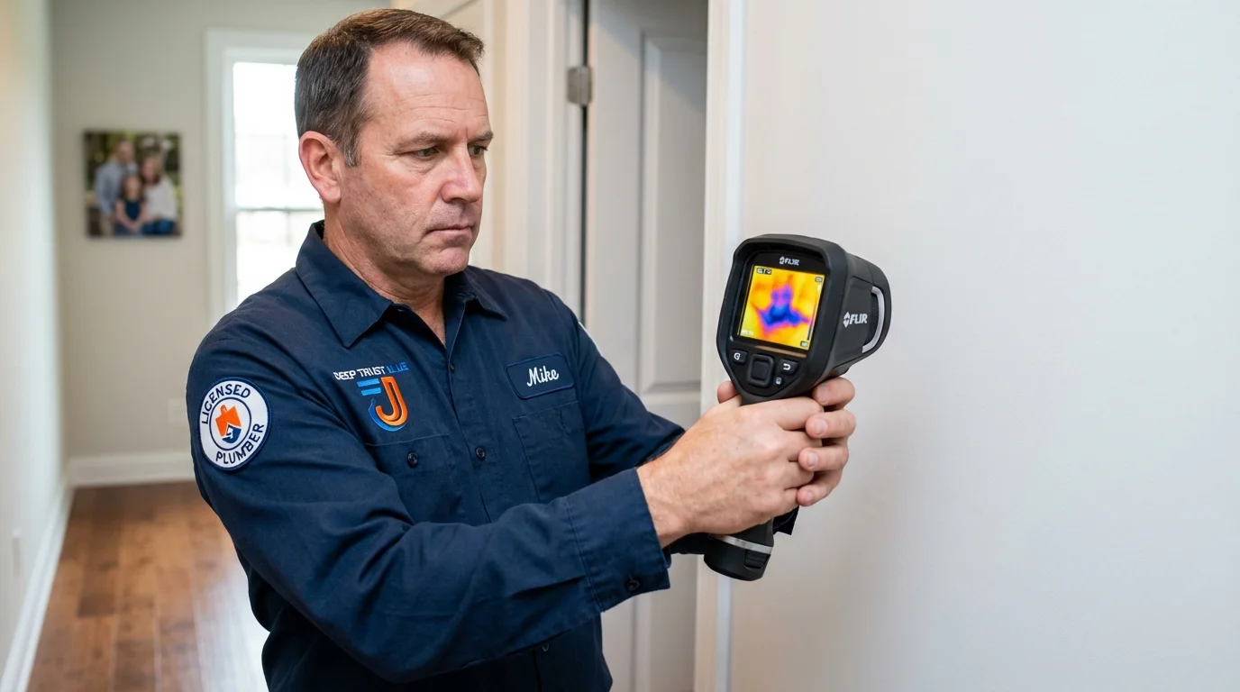 Thermal imaging leak detection by Johns Plumbing LLC in Spring Hill